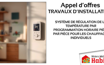 Appel d’offres – Travaux d’installation de système de régulation de la température